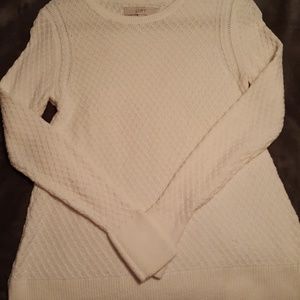Loft off white sweater shirt